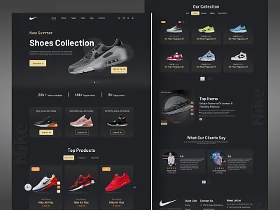 landing page 2022 2022 trend adidas ecommerce fashion footwear homepage landing page design mobile apps mockup nike nike running nike shoes sneakers typography uiux user interface web concepts