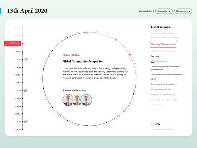 Event Agenda Page agenda animation business calendar clean dashboard design e summit event meeting online event responsive saas scheduling timeline ui uiux user experience ux website