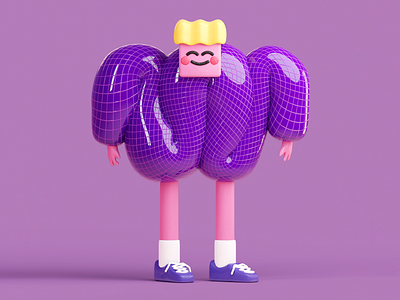 Blobby guy 3d 3dillustration blender blender3d blobby c4d character character design concept cycles digital diseño editorial illustration illustration ilustracion3d ilustración 3d personaje process render shape