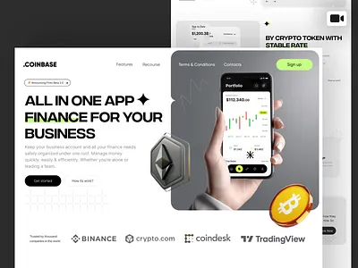 crypto currency web ui design blockchain crypto crypto plarform crypto platform crypto trading crypto wallet crypto web cryptocurrency design ethereum finance finance website ui ux web web design website