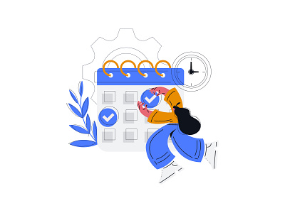 Planning illustration vector