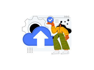 Cloud upload vector