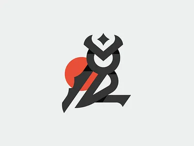 Owl Logo bird crest education heraldry light minimalist moon owl simple smart sun wise