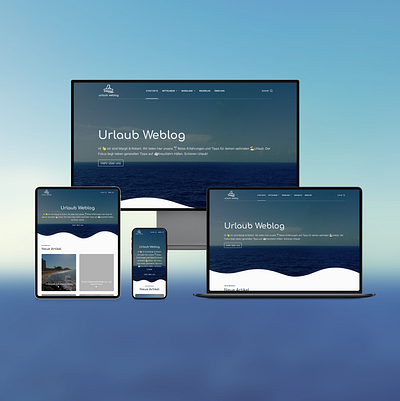 Urlaub Weblog blog blogger blogging design logo reise responsive website theme themes travel webdesign weblog website wordpress