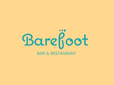 Barefoot - Logo Design adobe adobe illustrator bar brand design branding corporate identity design foot logo logo design logo mark logo project logo vector logos restaurant tropical vector vector logo