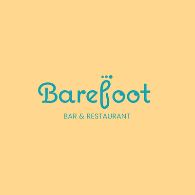 Barefoot - Logo Design adobe adobe illustrator bar brand design branding corporate identity design foot logo logo design logo mark logo project logo vector logos restaurant tropical vector vector logo