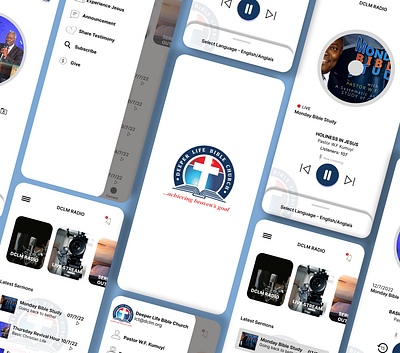 Deeper Life Radio App Redesign.