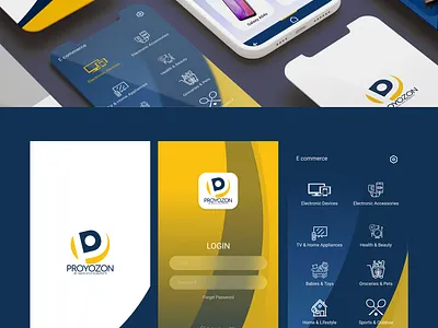 Proyozon Ecommerce App Design animation app design app uiux branding graphic design logo mobile app motion graphics ui
