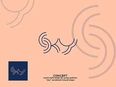 SKY- Minimalistic luxurious logo graphics design letter mark logo minimalist logo design