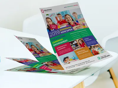 Admission Flyer Template a4 flyer a4 flyer design admission flyer admission flyer template branding corporate flyer design education flyer flyer flyer design flyer template kids flyer school flyer