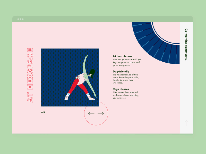 HexSpace Website Design animation branding coworking design digital design graphic design illustration logo minimal typography ui ux vector website