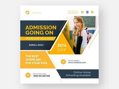 Educational social media post template design abstract anniversary branding branding design brochure card design creative design discount voucher dribbble elegant gift card graphic design illustration logo social media social media post ui vector wedding card