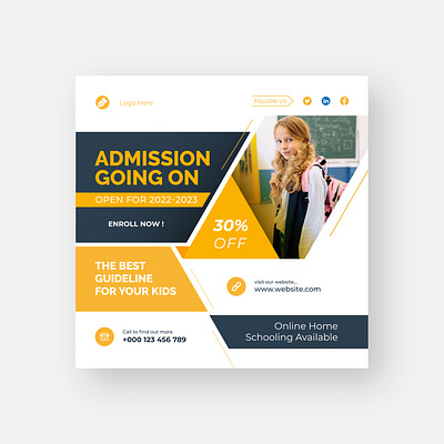 Educational social media post template design abstract anniversary branding branding design brochure card design creative design discount voucher dribbble elegant gift card graphic design illustration logo social media social media post ui vector wedding card