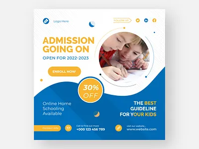 Educational Social Media Post Design social media