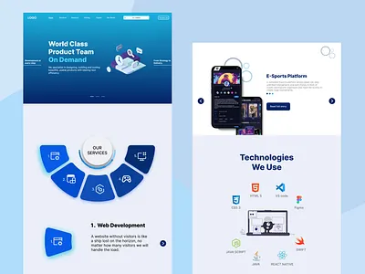 Software Company Website Design company design software technology ui ux website