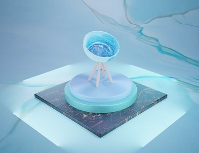 podium. 3d design illustration