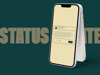 Status Update DailyUI 081 app design daily ui 081 daily ui inspiration dailyui dailyui 081 mobile app design mobile app ui design mobile ui design product app design status status update ui