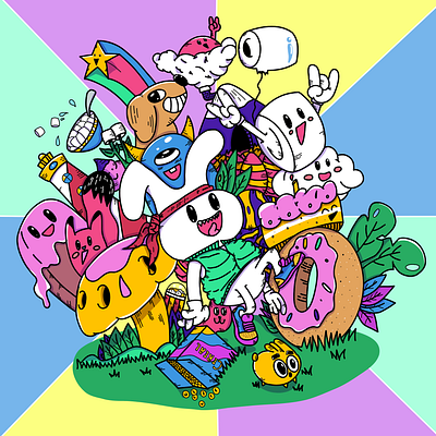 Mello world advertising branding cartoon design doodle doodle art doodles illustration logo ui
