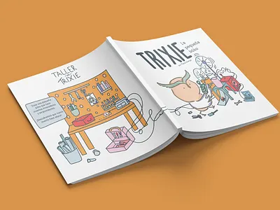 Trixie la pequeña búho childrenillustration illustration illustration book illustrationartists kidlitart kids book owl picture book trixie la pequeña buho typography