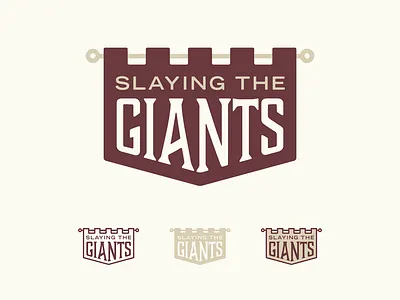 Slaying the Giants banner branding design event graphic design logo vector