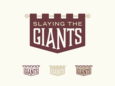 Slaying the Giants banner branding design event graphic design logo vector