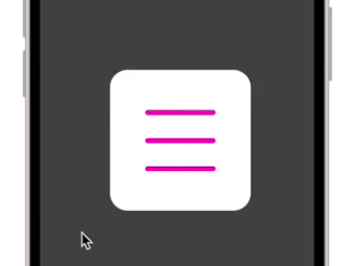 Hamburger Menu Micro Animation! portfolio ui ui design ux ux design ux portfolio