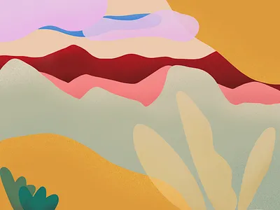 Sandia Mountain Illustration branding colorful flat illustration new mexico rainbow southwest sunset