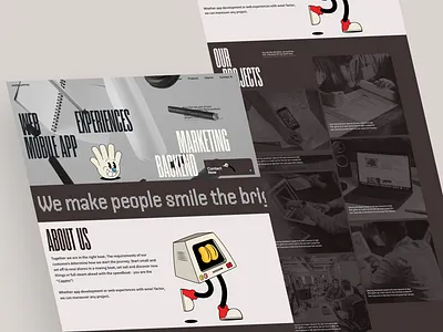 Ahoikapptn! — Agency Website agency agency website branding clean creative design illustration interface design minimal minimalistic modern product design redesign responsive ui user interface ux web design website website design