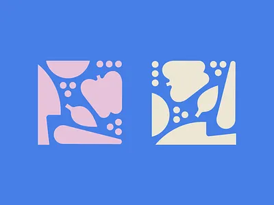 Meal Kit Box bay box carrot cooking crumb delivery fresh hello kit knife leaf lemon logo meal morsel pepper square vegetables veggies wedge