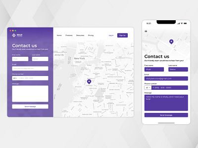 Contact Us app daily ui design graphic design mobile app mobile design product design ui ux