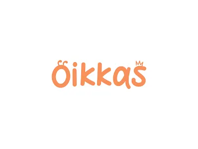 Oikkas Logo child logo creative logo kid logo minimalist logo wordmark