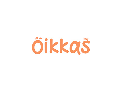 Oikkas Logo child logo creative logo kid logo minimalist logo wordmark