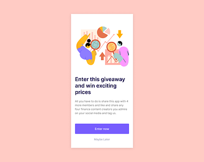 Giveaway 3d animation app app design branding dailyui dashboard design design ui dezele graphic design logo motion graphics ui