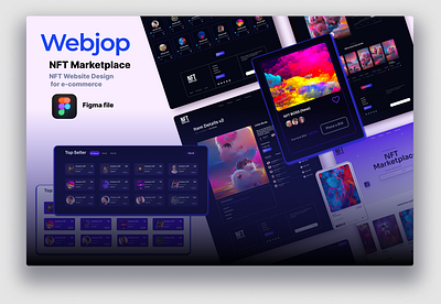 NFT Marketplace UI Figma design animation branding des design dev graphic design illustration ui vector