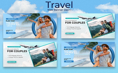 Travel Web Banner ads advertising banner design facebook post instagram post social social media post travel web banner