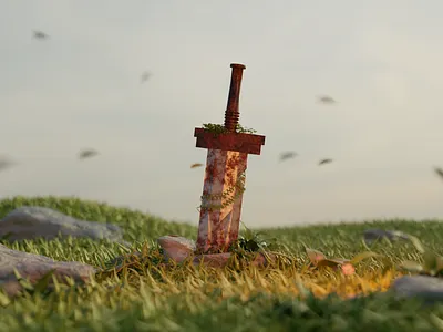 Ancient Sword - 3D 3d ancient blender blendermodel relic sword sword3d