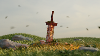 Ancient Sword - 3D 3d ancient blender blendermodel relic sword sword3d