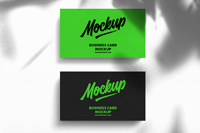 Free Shadow Overlay Standard Business Card Mockup business card card mockup download free mockup psd