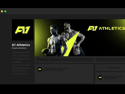 A1 Athletics Social bodybuilding bold brandidentitydesin branding fitness graphic design gym logo mark performance strength strong training