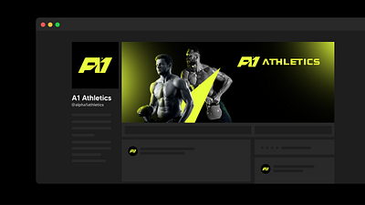 A1 Athletics Social bodybuilding bold brandidentitydesin branding fitness graphic design gym logo mark performance strength strong training