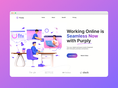 Work Anywhere - 3D Custom Illustration 3d 3ddesign 3dheader 3dillustration 3dmodeling 3drender branding design graphic graphic design header illustration ui