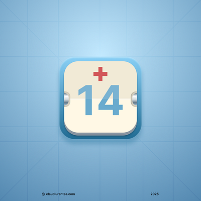 Skeuomorphic Doctor Appointment Icon 2d android figma fitness graphic design health illustrator indie indieartist indiedev ios mobile ui vector