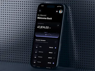 Wallet App app app design banking banking app finance finance app fintech fintech app mobile app ui wallet wallet app