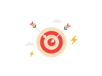 Target goal aim, arrow 🎯 illustration