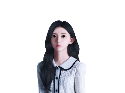 3D Chibi Smudge Art 03 hu 3d chibi 3d model all of us are dead aouad chibi art design editing services freelancer graphic design korean actress park jihu photoshop smudge smudge art
