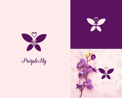 Butterfly Business Logo Design 3d animation branding business butterfly logo design feminine graphic design icon illustration logo logo design motion graphics pink purple typography ui ux vector