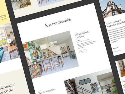 Pariscabane | Real-estate agency apartment branding dailyui design graphic design minimalist paris typography ui userexperience ux web website