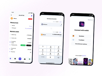 Figma iOS UI kit - 💰 Crypto templates app crypto design figma ios kit nft system ui