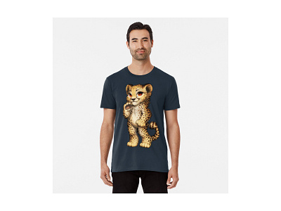 Amur Leopard T-SHIRT -buy cheap 3d animal animation branding cool fntastic graphic design leopard logo love modern motion graphics new trend ui