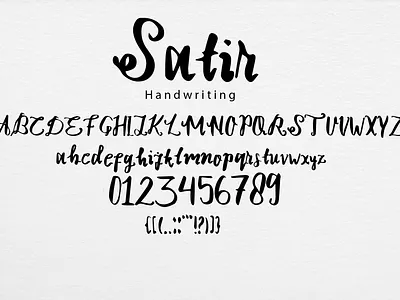 Satir font branding graphic design logo typography